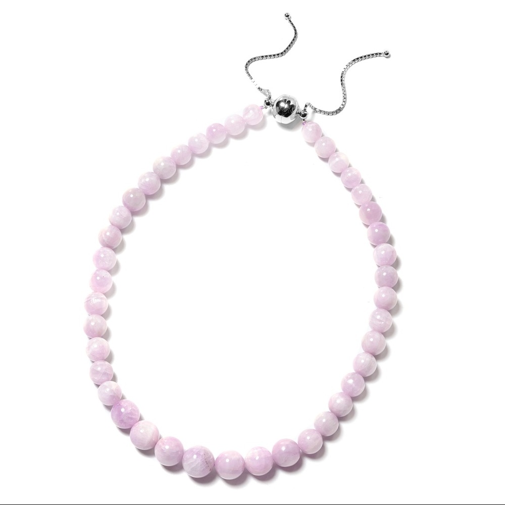 Kunzite Bead Necklace